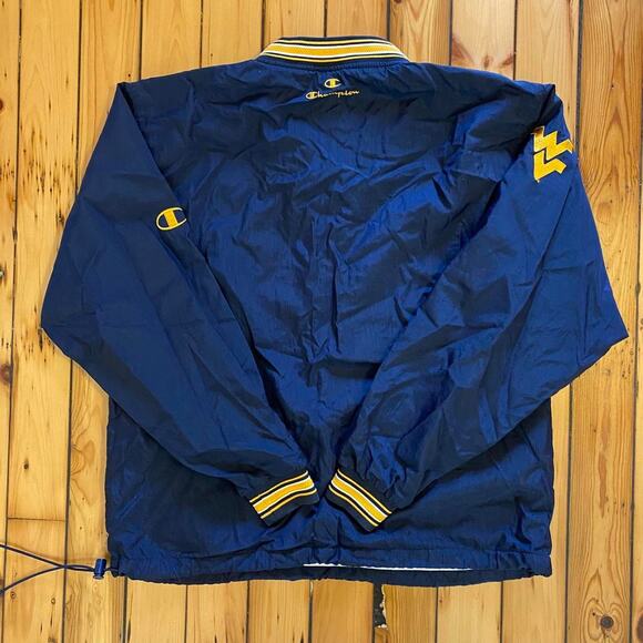 Vintage 1980s West Virginia WVU Mountaineers Champion Pullover Windbreaker M - Picture 5 of 5